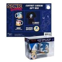 sonic the hedgehog gift box t shirt mug badge abypck033