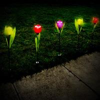 solar tulip lights 5 pack 19277