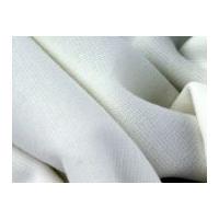 Soft Ponte Roma Stretch Jersey Dress Fabric Ivory