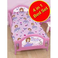 Sofia the First 4 in 1 Junior Bundle Bed Set (Duvet + Pillow + Covers)