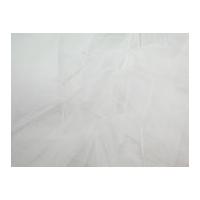 Soft Tulle Net Fabric White