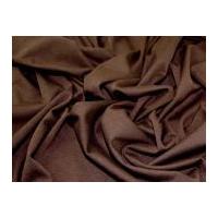 Soft Ponte Roma Stretch Jersey Dress Fabric Dark Brown