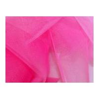Soft Tulle Net Fabric Cerise Pink