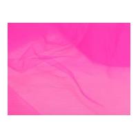 soft tulle net fabric fluorescent cerise