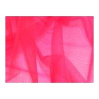 Soft Tulle Net Fabric Fluorescent Pink