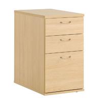 Soho Desk High Pedestal 680mm Blonde Oak