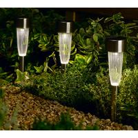 Solar Powered Fluted Stake Light - Pack of 10