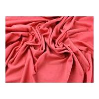Soft Stretch Double Jersey Dress Fabric Coral Pink