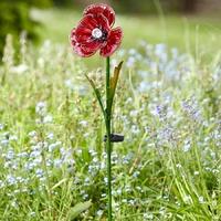 Solar Powered Poppy Stake Light - 2 Pack