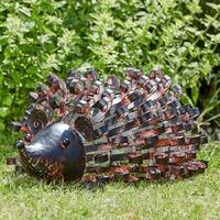 Solar Powered Metal Silhouette Hedgehog Light