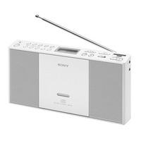 Sony ZSPE60W Portable CD Radio Boombox with USB Input in White