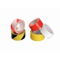 Soft PVC 50mm x 33m Black and Yellow Hazard Tape for Internal Use