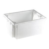 Solid Slide StackNesting Container 600X400X300mm White 382965