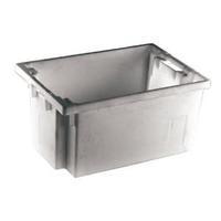 Solid Slide StackNesting Container 600X400X300mm Grey 382968