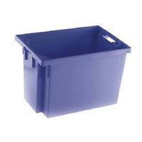 Solid Slide StackNesting Container 600X400X400mm Blue 382975