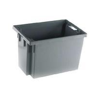 Solid Slide StackNesting Container 600X400X400mm Grey 382976