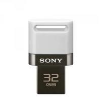 Sony White Microvault SA1 OTG USB 2.0 Flash Drive 32GB USM32SA1W