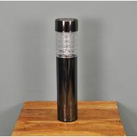 Solar Powered Bollard Light in Black Nickel by Gardman