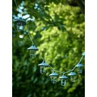 Solar Zinc Lantern String Lights