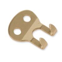 Solid Brass 2-prong Strap Hook