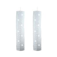 Solar LED Cylinder Lanterns (2) ? SAVE £5