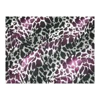 Soft Polyester Dress Fabric Black & Purple