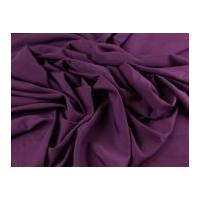 Soft Touch Polyester Crepe Dress Fabric Aubergine