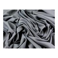 Soft Touch Polyester Crepe Dress Fabric Grey
