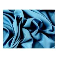 Soft Touch Polyester Crepe Dress Fabric Teal Blue