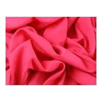 Soft Touch Polyester Crepe Dress Fabric Hot Pink