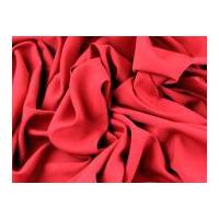 Soft Touch Polyester Crepe Dress Fabric Red