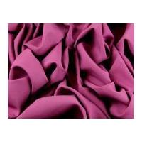 soft touch polyester crepe dress fabric raspberry pink