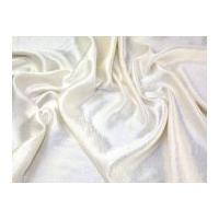 Soire Polyester Crinkle Satin Dress Fabric Cream