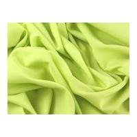 Soft Touch Polyester Crepe Dress Fabric Lime Green