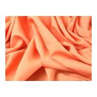 Soft Touch Polyester Crepe Dress Fabric Bright Peach