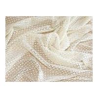 Sova Intricate Design Lace Dress Fabric Ivory Cream