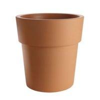 Solta Round Plastic Terracotta Painted Plant Pot (Dia)38cm