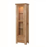 solero display cabinet in ashwood with 1 door