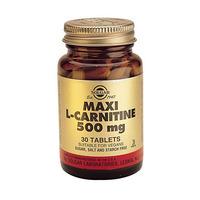 solgar maxi l carnitine 500mg 30 tabs