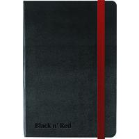 soft touch black n red notebook a6 pk1