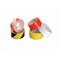Soft PVC (50mm x 33m) Black & Yellow Hazard Tape for Internal Use