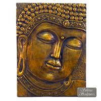 Solstice Buddha Plaque in Gold