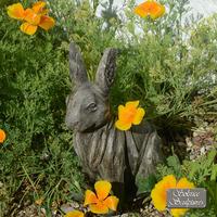 solstice driftwood effect rabbit statue