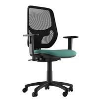 Sophia Fabric Task Chair Dark Green 2D Adjustable Arms