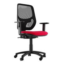 Sophia Fabric Task Chair Red No Arms