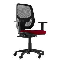 Sophia Fabric Task Chair Burgundy 2D Adjustable Arms