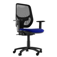 Sophia Fabric Task Chair Dark Blue No Arms