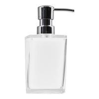 sorema transparent soap dispenser white