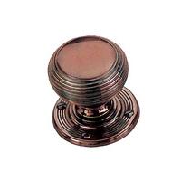 Solid Bronze 57mm Reeded Bun Style Door Knobs