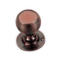 Solid Bronze 48mm Reeded Ball Style Door Knobs